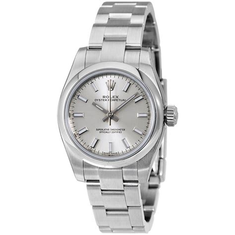 rolex oyster silver face|rolex oyster chronometer watches price.